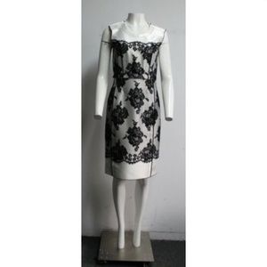 MARC JACOBS black/white cotton blend dress
